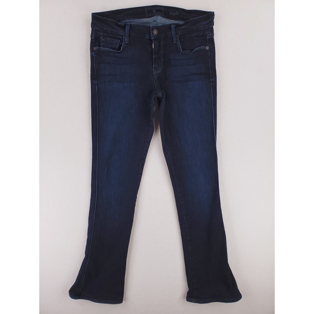 7 For All Mankind Jeans Womens 30 Kaylie Slim Bootcut Y2K Dark Stretch Whiskered